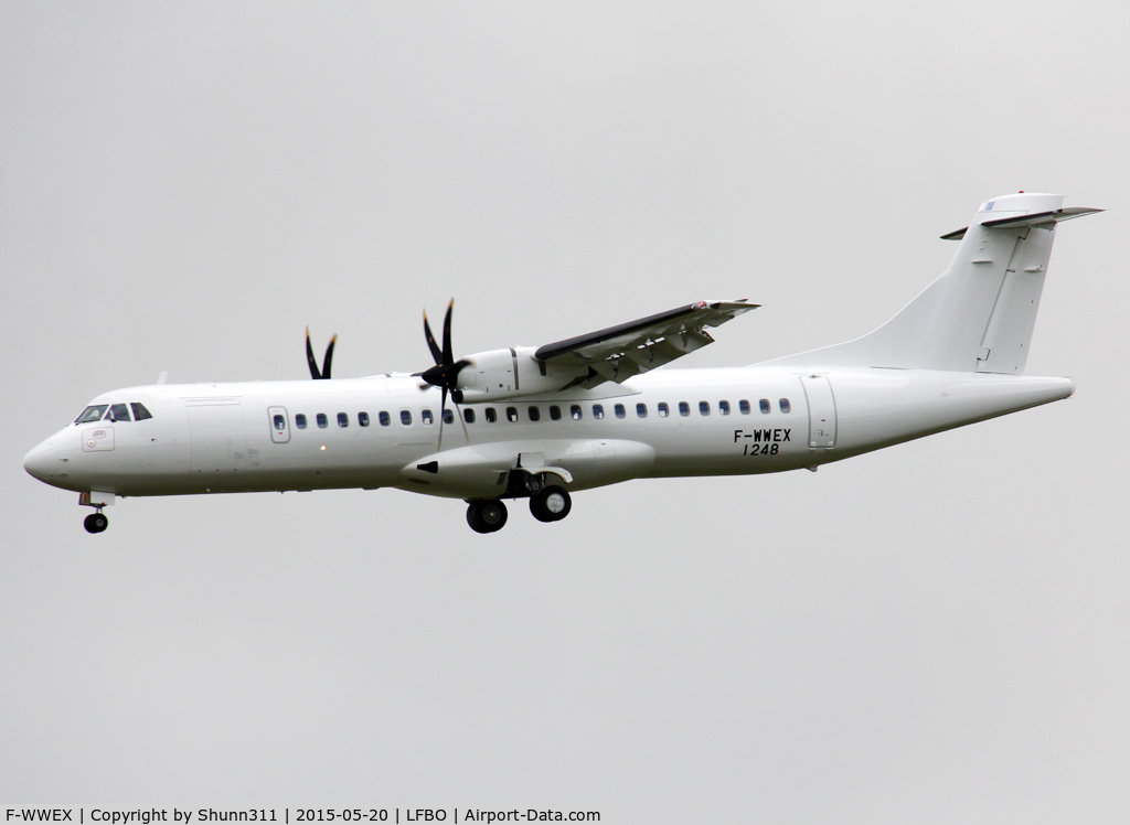 F-WWEX, 2015 ATR 72-600 C/N 1248, C/n 1248 - For Air Madagascar... delivered in all white c/s without titles