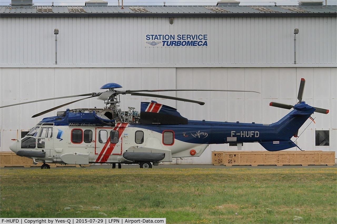 F-HUFD, 2014 Airbus Helicopters EC-225LP Super Puma C/N 2897, Eurocopter EC-225LP Super Puma, Scheduled maintenance  check by Turbomeca, Toussus-Le-Noble airport (LFPN-TNF)
