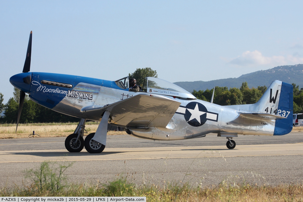 F-AZXS, 1944 North American F-51D Mustang C/N 122-40196, Taxiing