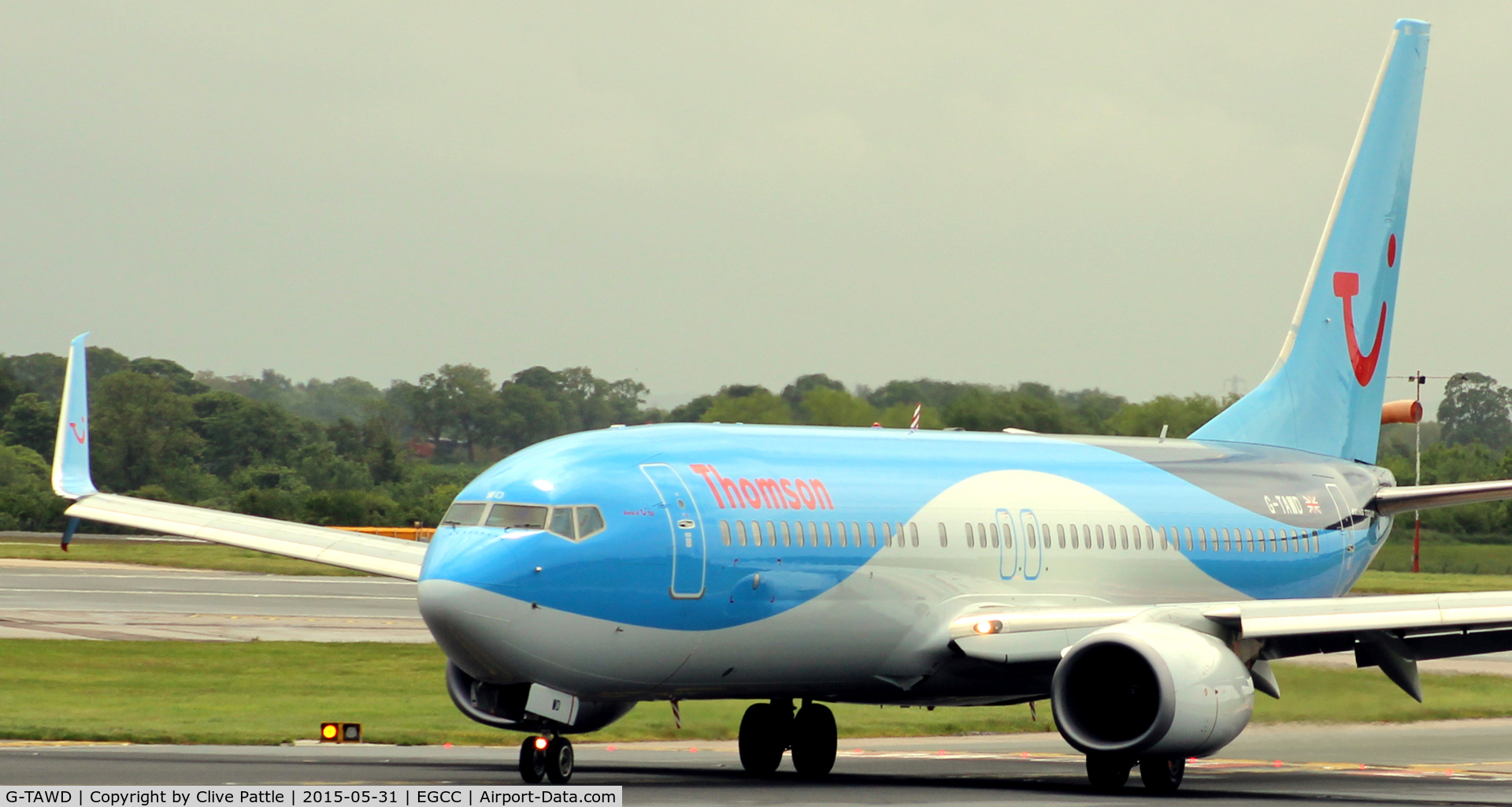 G-TAWD, 2012 Boeing 737-8K5 C/N 37265, On the nose at Manchester EGCC