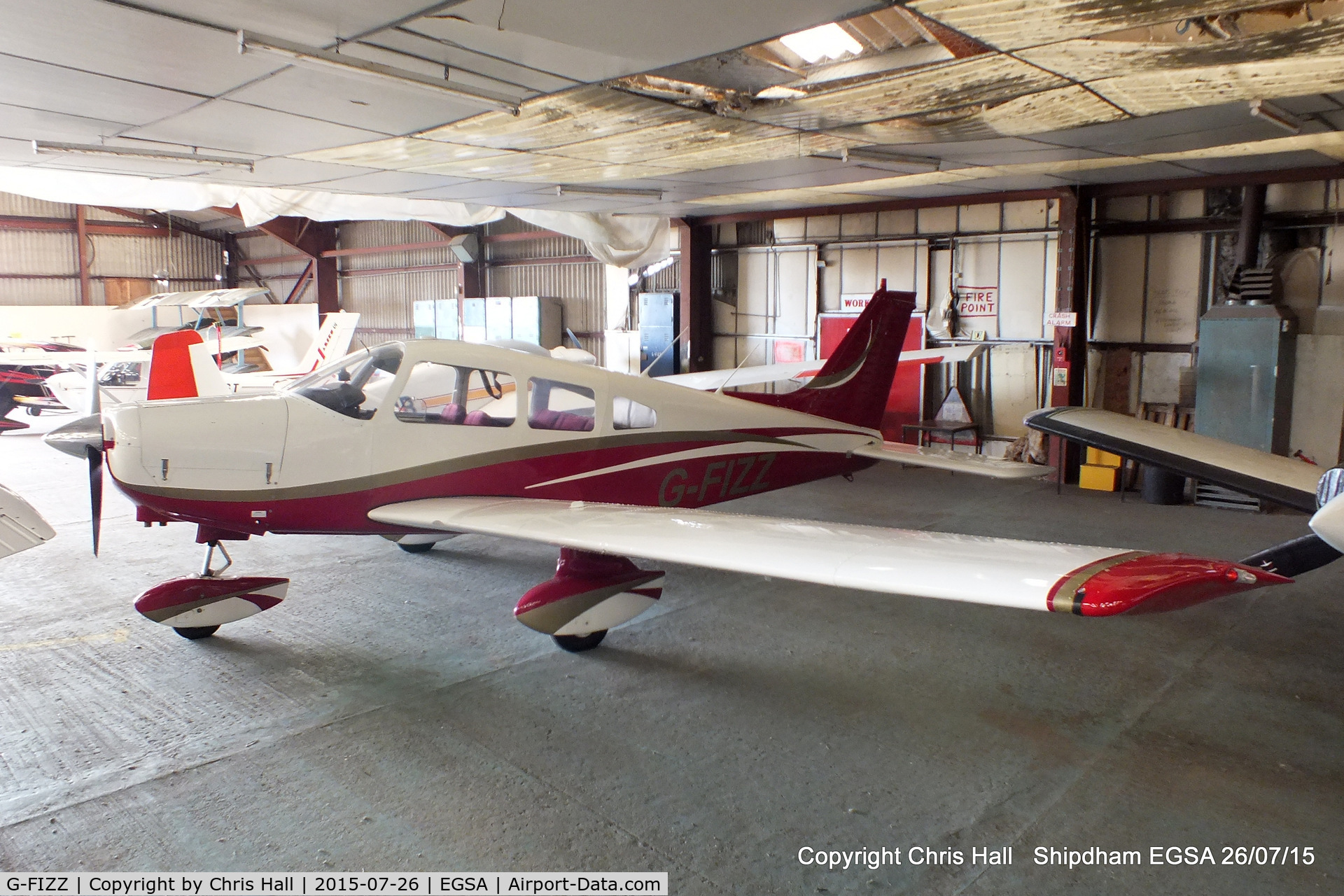 G-FIZZ, 1977 Piper PA-28-161 Cherokee Warrior II C/N 28-7816301, at Shipdham airfield