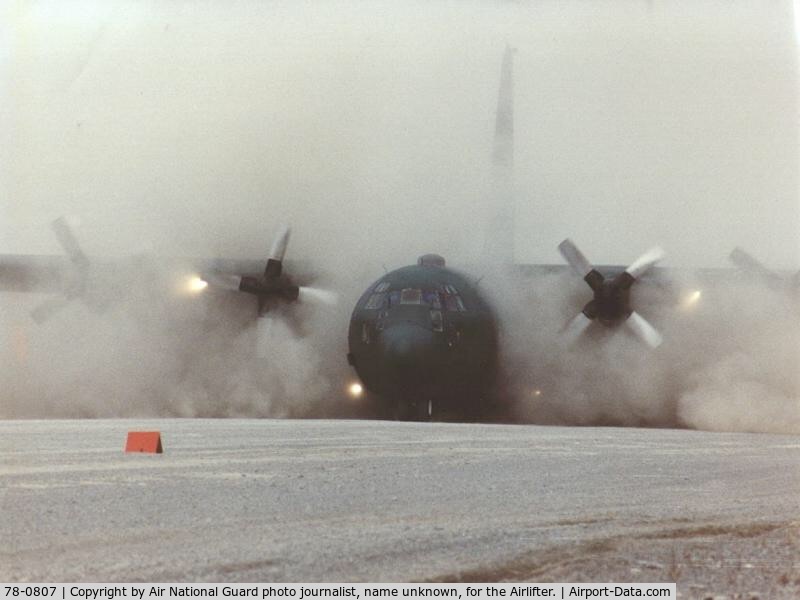 78-0807, 1978 Lockheed C-130H Hercules C/N 382-4807, 78-0807 in the dirt at Fort Chaffee.