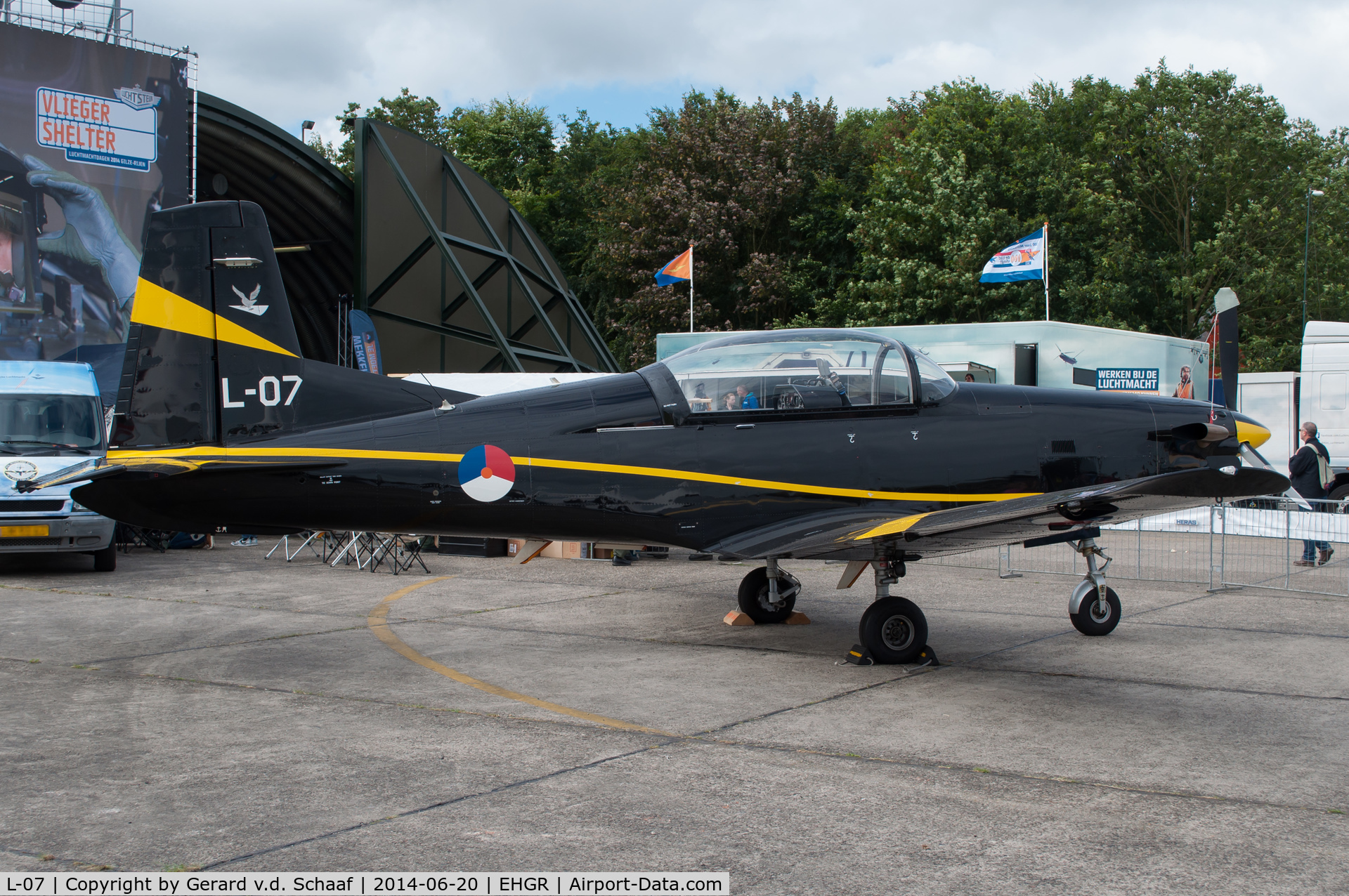 L-07, Pilatus PC-7 Turbo Trainer C/N 544, Gilze-Rijen, June 2014