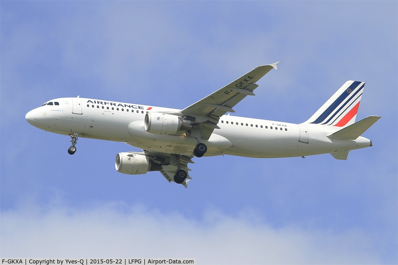 F-GKXA, 1991 Airbus A320-211 C/N 287, Airbus A320-211, Short approach rwy 27R, Roissy Charles De Gaulle Airport (LFPG-CDG)