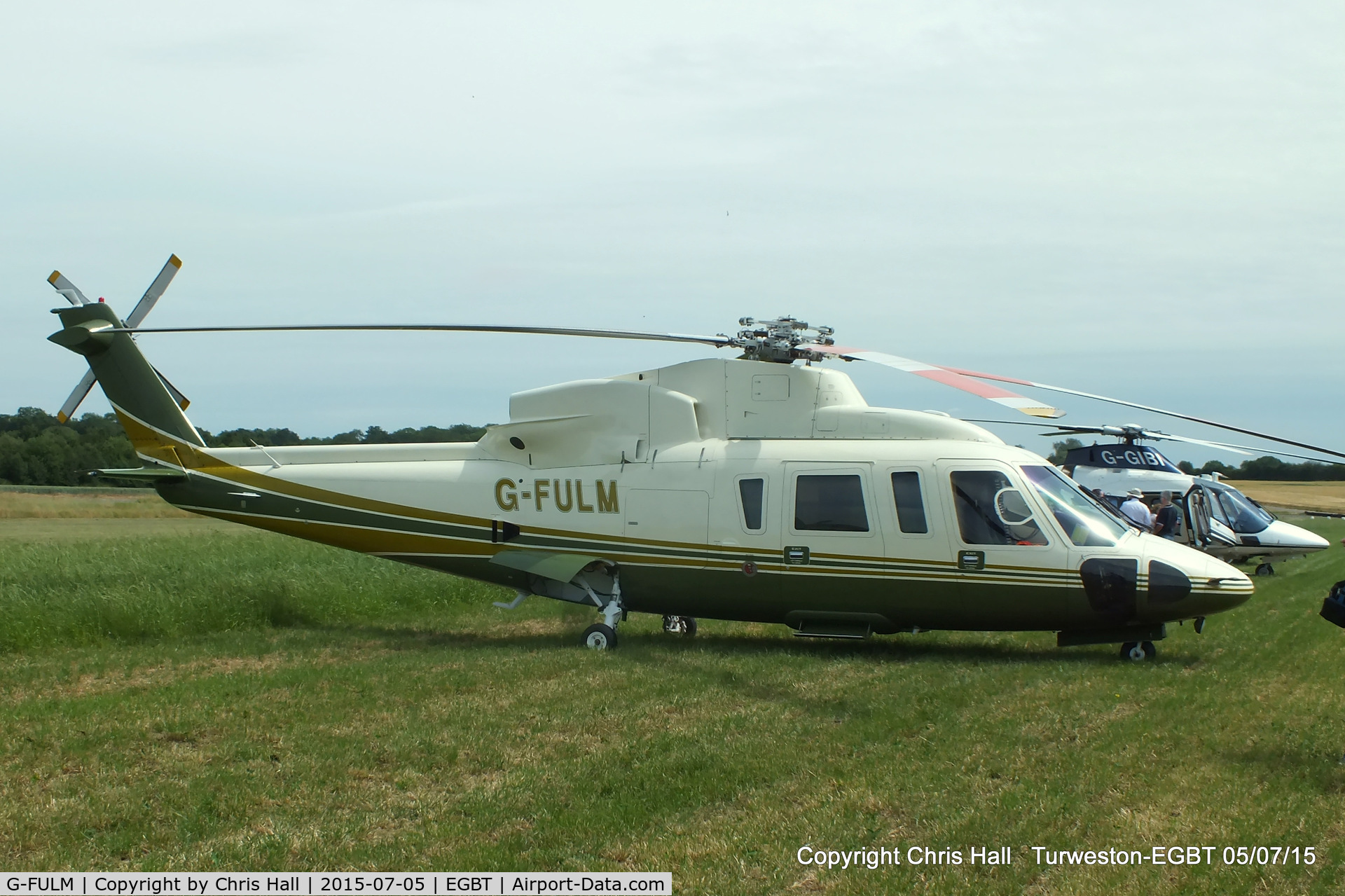 G-FULM, 2005 Sikorsky S-76C C/N 760583, ferrying race fans to the British F1 Grand Prix at Silverstone