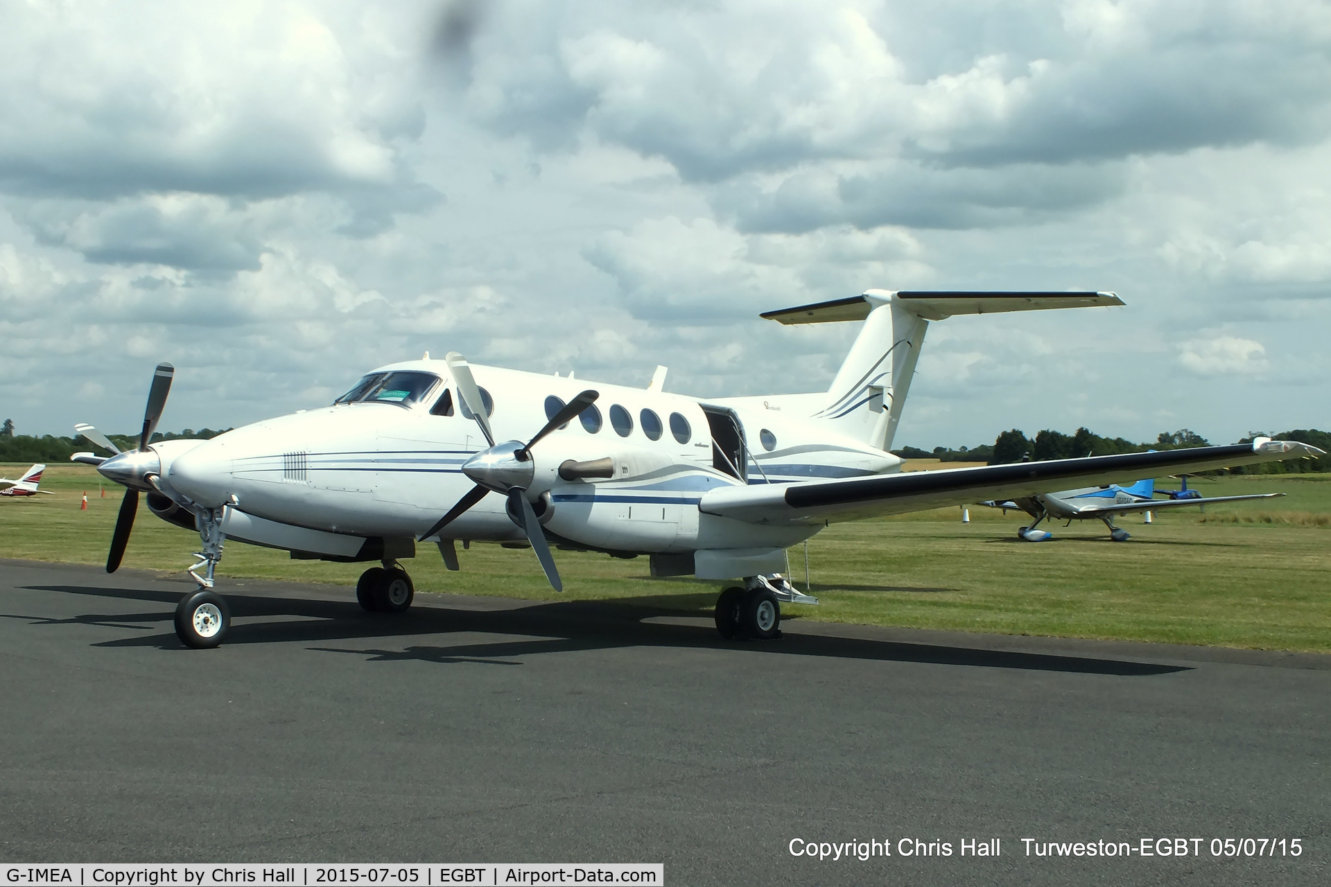 G-IMEA, 1977 Beech 200 Super King Air C/N BB-302, at Turweston