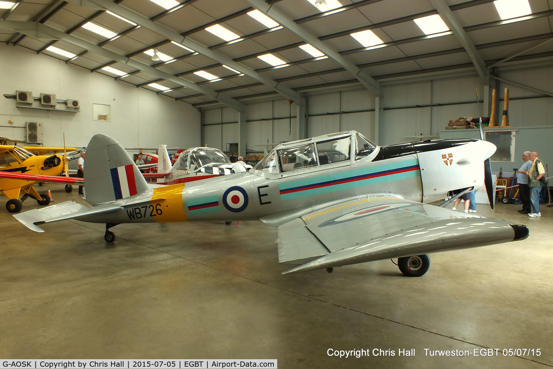 G-AOSK, 1950 De Havilland DHC-1 Chipmunk 22A C/N C1/0178, at Turweston