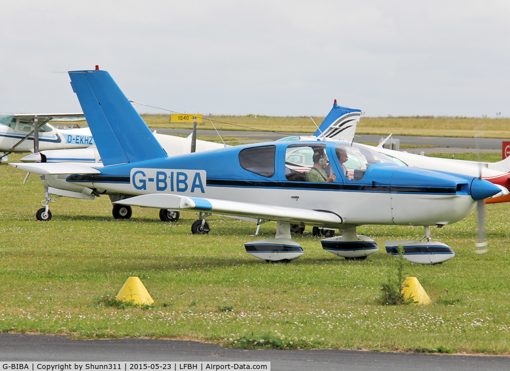 G-BIBA, 1980 Socata TB-9 Tampico C/N 149, Taxiing for departure...