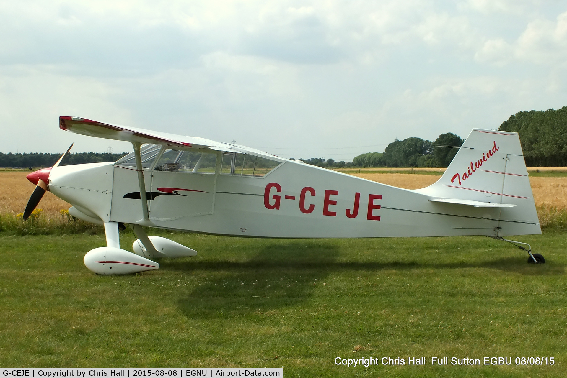 G-CEJE, 2007 Wittman W-10 Tailwind C/N PFA 031-14003, at the Vale of York LAA strut flyin, Full Sutton