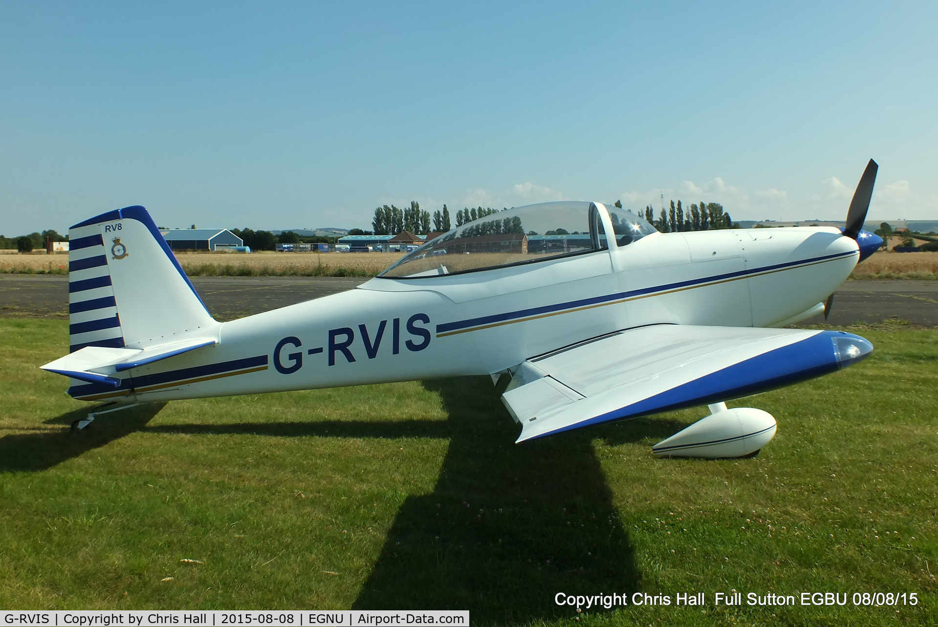 G-RVIS, 2003 Vans RV-8 C/N PFA 303-14031, at the Vale of York LAA strut flyin, Full Sutton