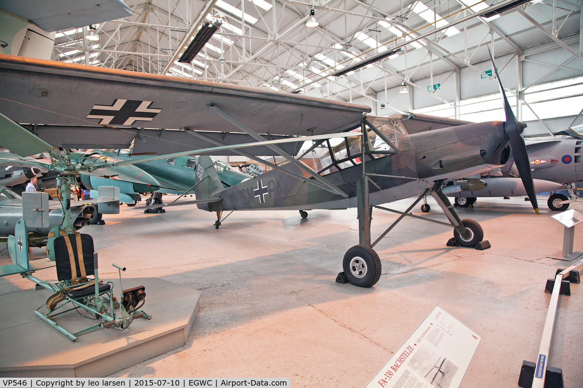 VP546, Fieseler Fi-156C-7 Storch C/N 475081, Cosford RAF Museum 10.7.15