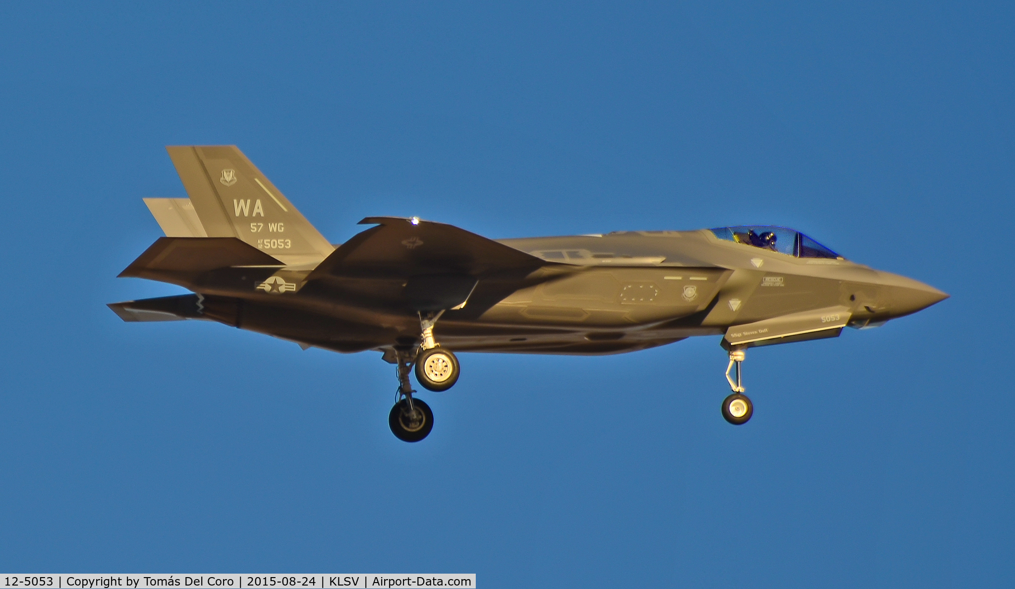 12-5053, 2014 Lockheed Martin F-35A Lightning II C/N AF-64, Lockheed Martin F-35A Lightning II 12-5053 C/N AF-64 - 57th Wing (57 WG) - RED FLAG 15-4 August 17 to 28

Las Vegas - Nellis AFB (LSV / KLSV)
TDelCoro
August 24, 2015