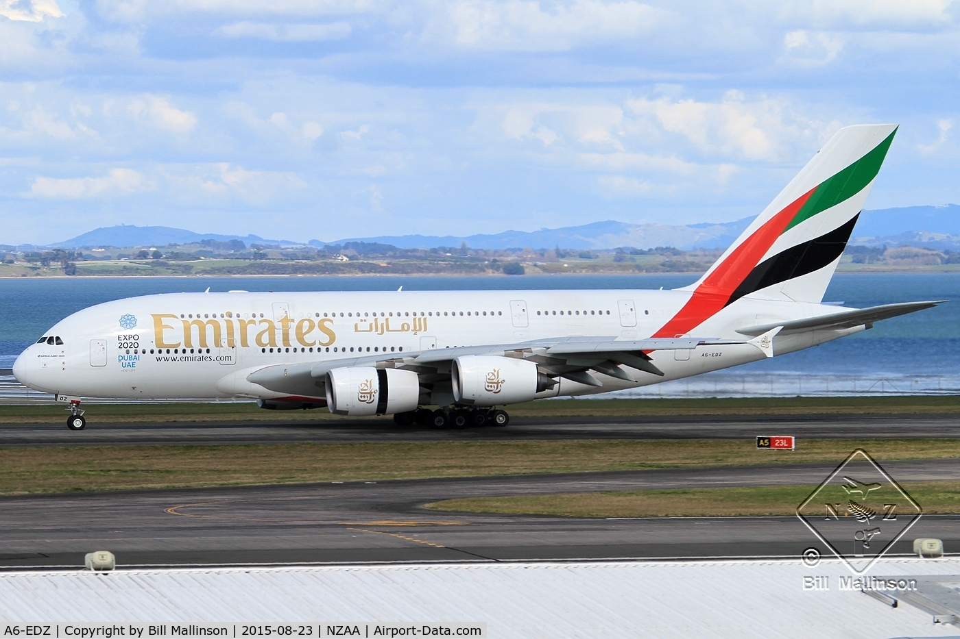 A6-EDZ, 2012 Airbus A380-861 C/N 107, in from MEL