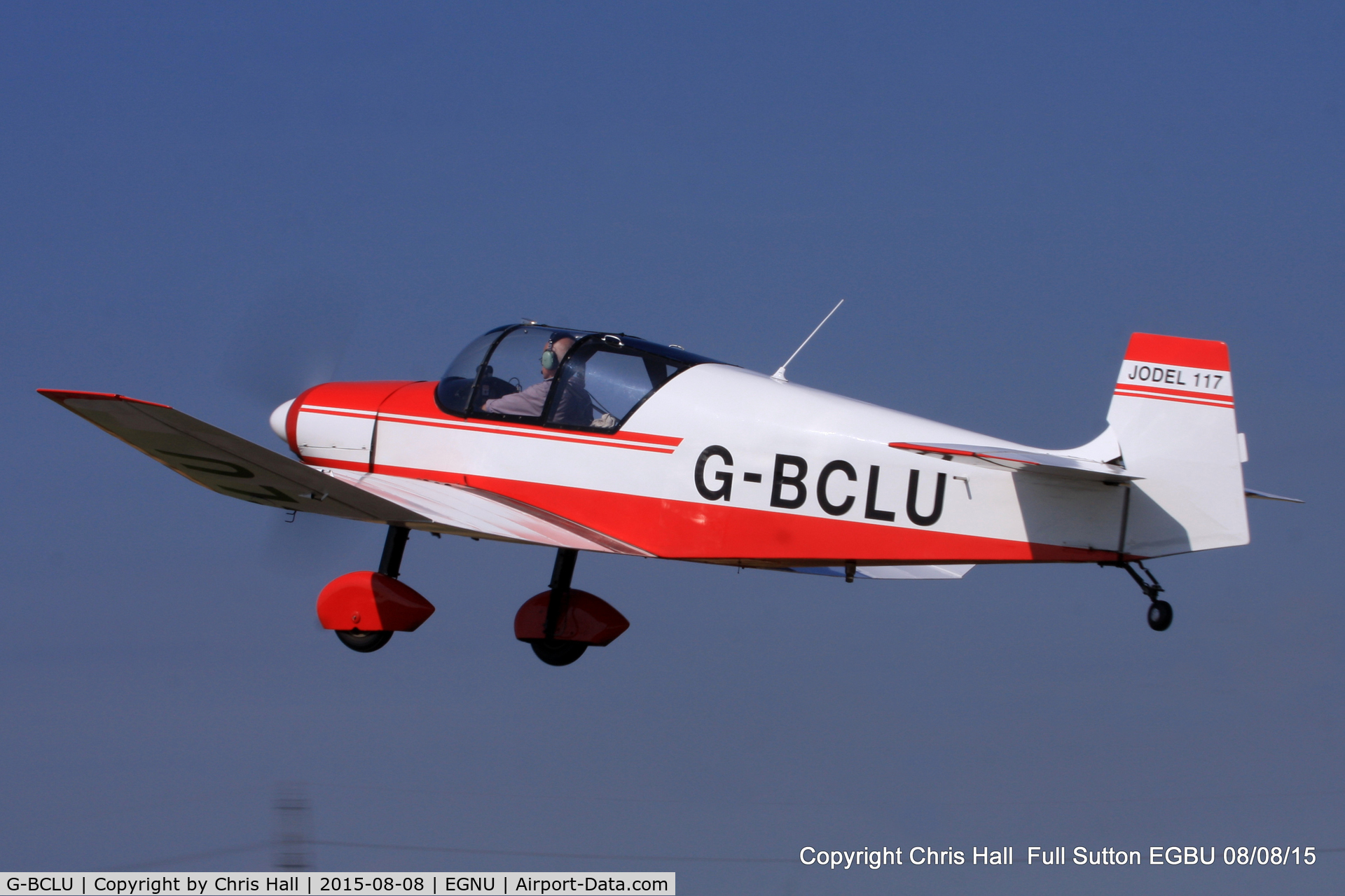 G-BCLU, 1957 SAN Jodel D-117 C/N 506, at the Vale of York LAA strut flyin, Full Sutton