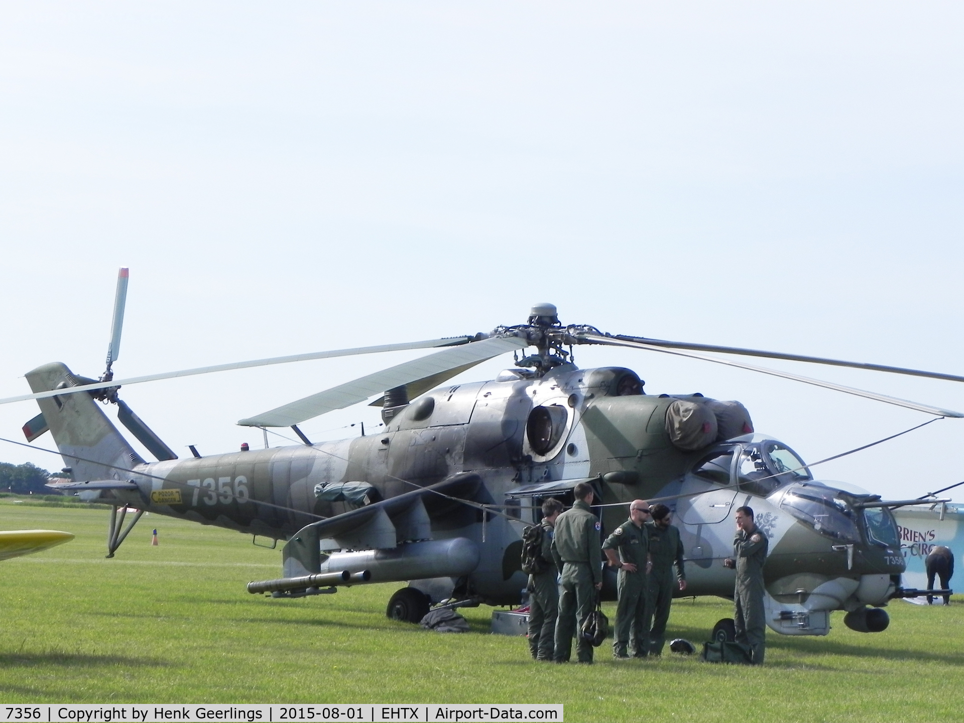 7356, Mil Mi-24V Hind E C/N 087356, Texel Airshow , August 2015