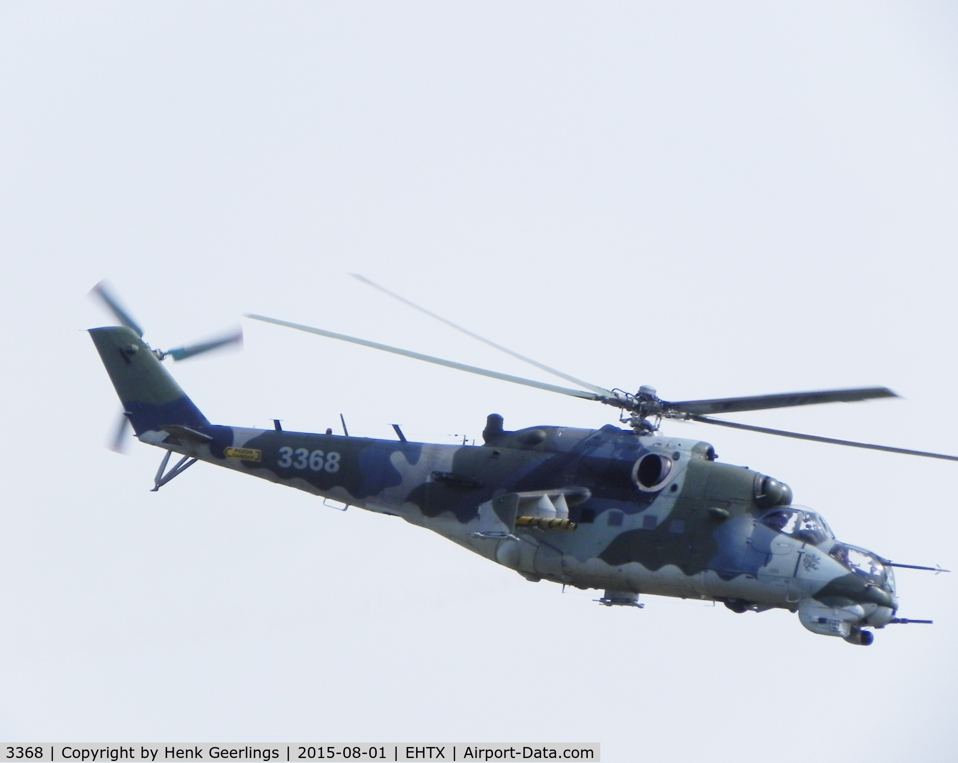 3368, Mil Mi-35 Hind E C/N 203368, Texel Airshow , August 2015