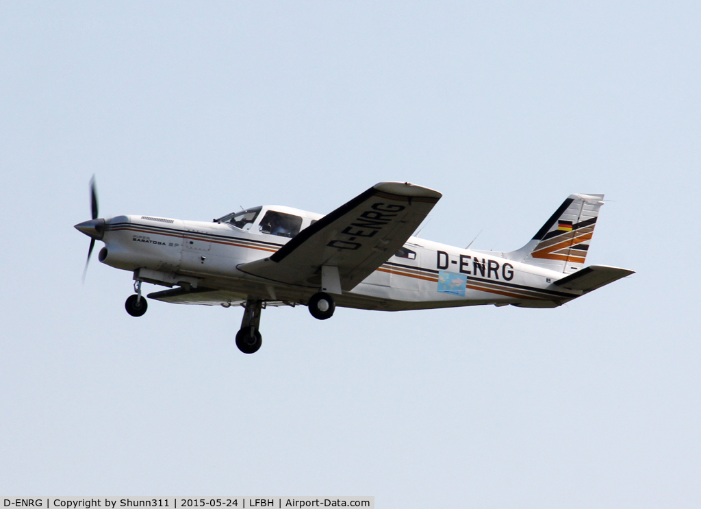 D-ENRG, 1981 Piper PA-32R-301T Turbo Saratoga C/N 32R-8129088, Climbing after take off...
