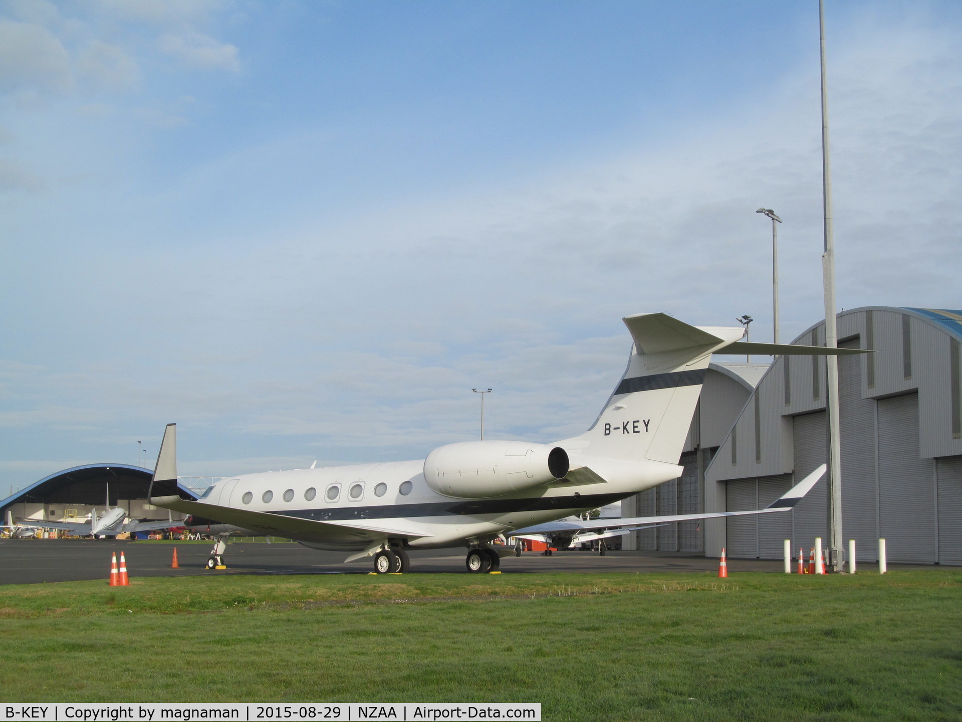 B-KEY, 2014 Gulfstream Aerospace G650 (G-VI) C/N 6098, Replacement perhaps for B-KID - on first visit to NZ