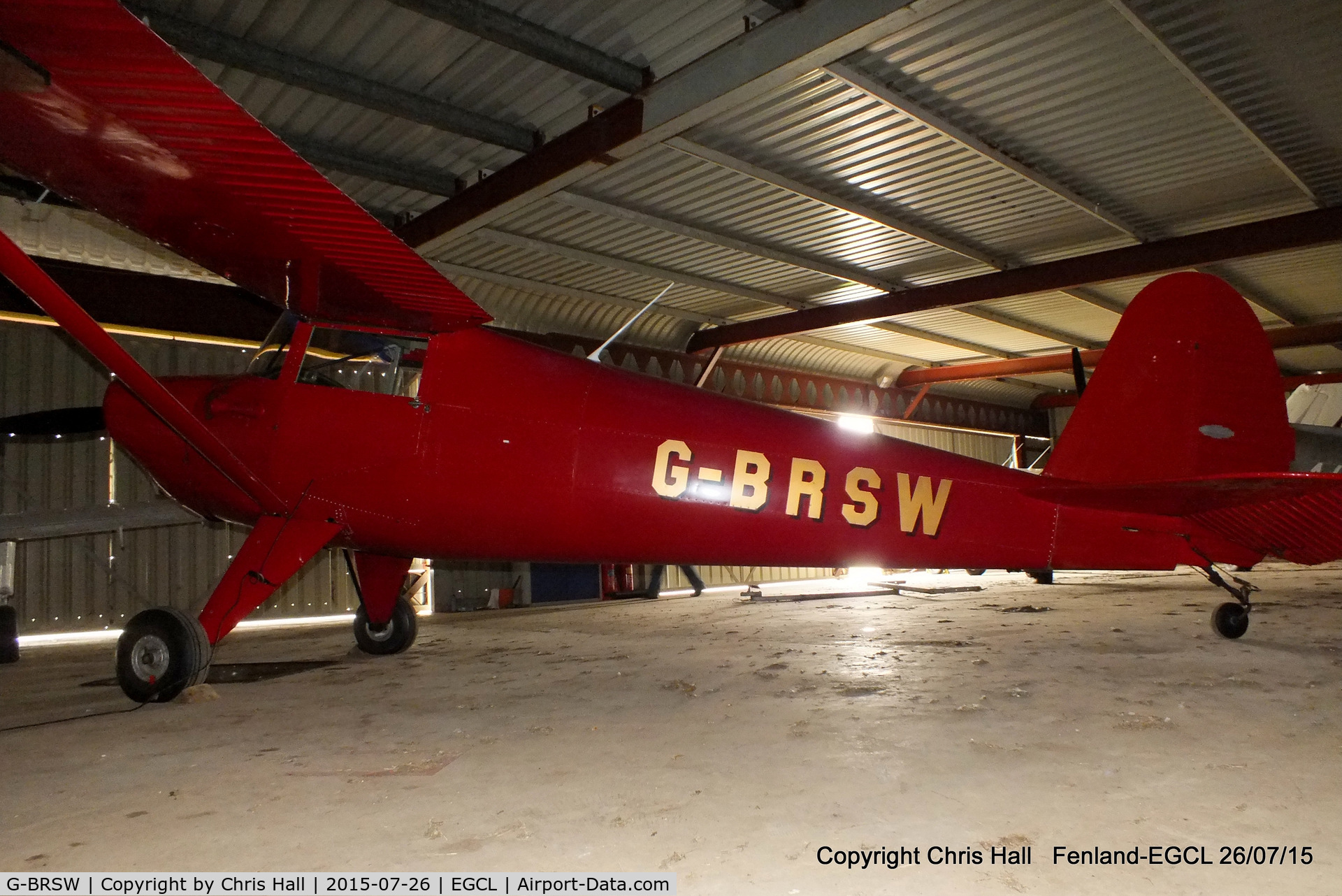 G-BRSW, 1946 Luscombe 8A C/N 3249, at Fenland airfield