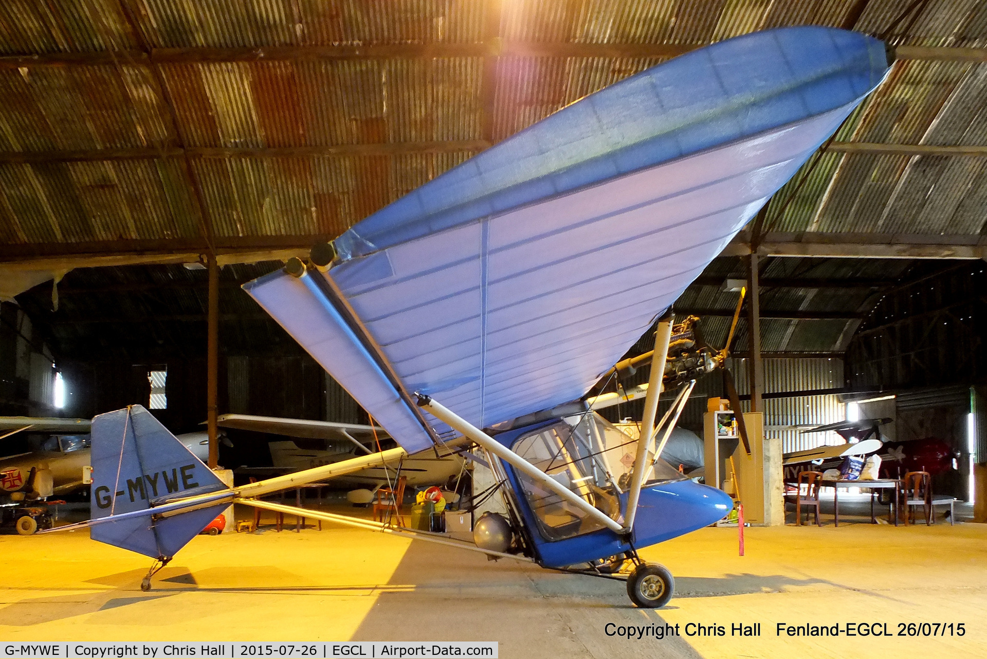 G-MYWE, 1995 Thruster T600 C/N 9035-T600-512, at Fenland airfield