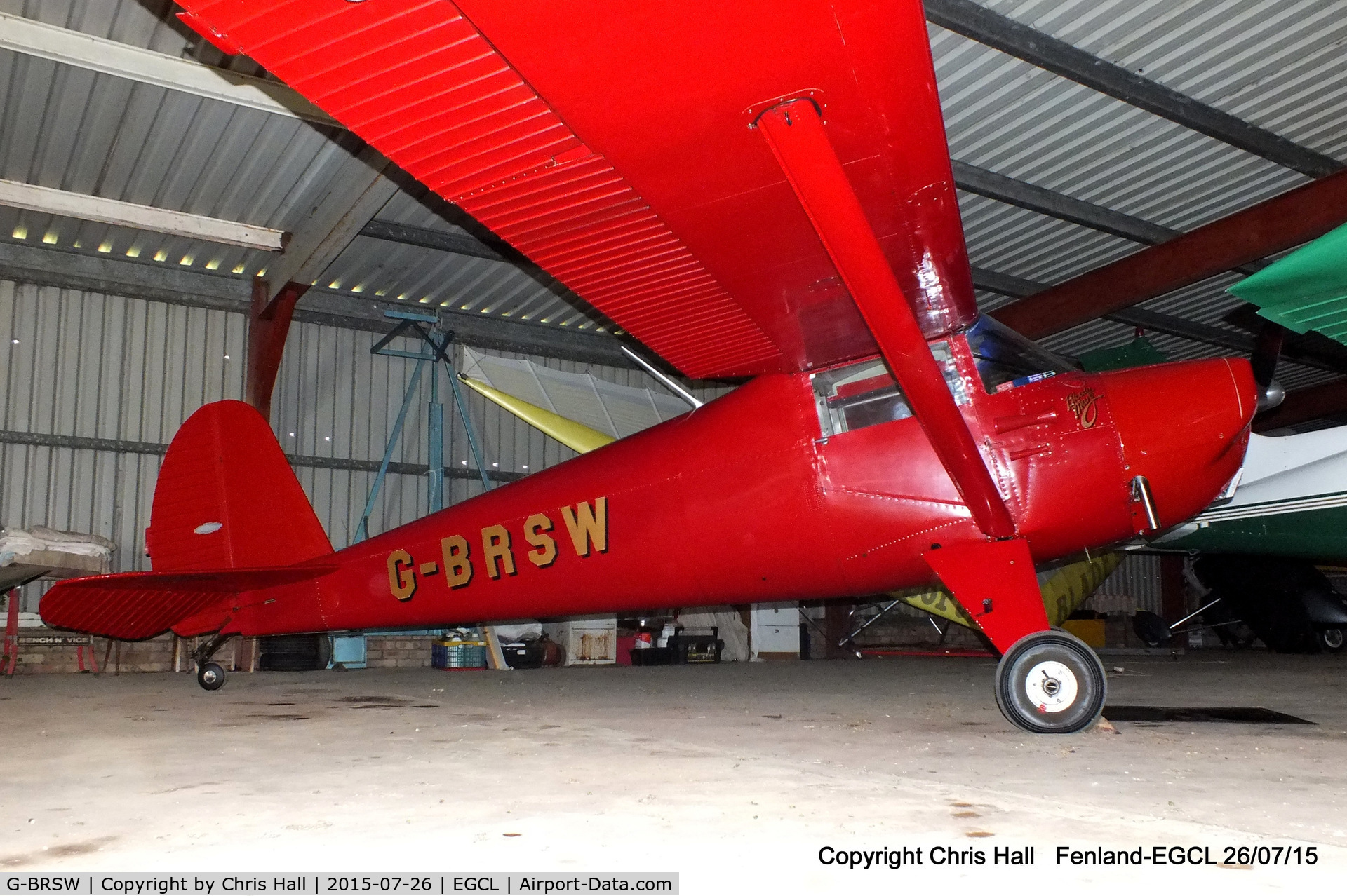 G-BRSW, 1946 Luscombe 8A C/N 3249, at Fenland airfield