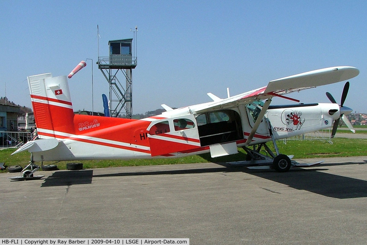 HB-FLI, 1993 Pilatus PC-6/B2-H4 Turbo Porter C/N 893, Pilatus PC-6/B2-H2 Turbo Porter [893] (Flying Devil SA) Ecuvillens~HB 10/04/2009
