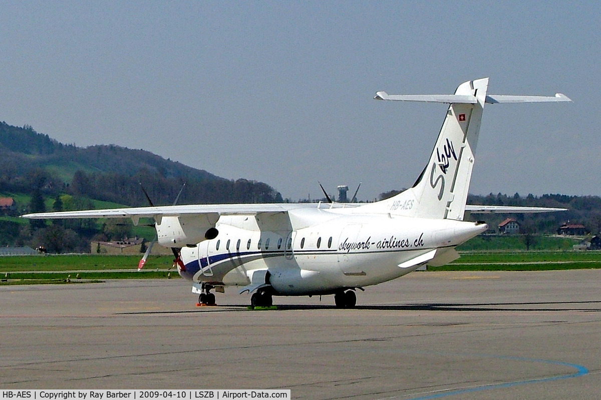 HB-AES, 1995 Dornier 328-110 C/N 3021, Dornier Do.328-110 [3021] (Skywork Airlines) Bern-Belp~HB 10/04/2009