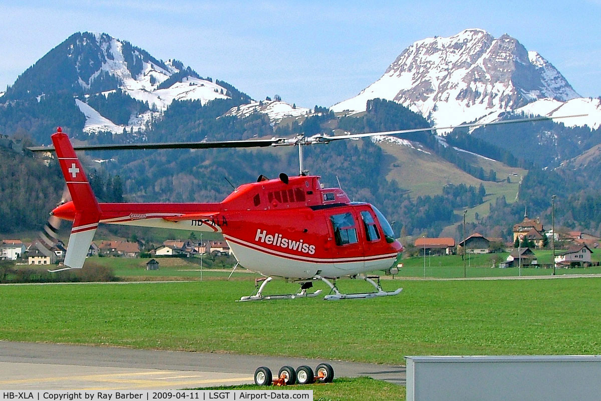 HB-XLA, 1980 Agusta AB-206B JetRanger II C/N 8616, Agusta-Bell 206B-3 Jet Ranger III [8616] (Heliswiss AG) Gruyeres~HB 11/04/2009