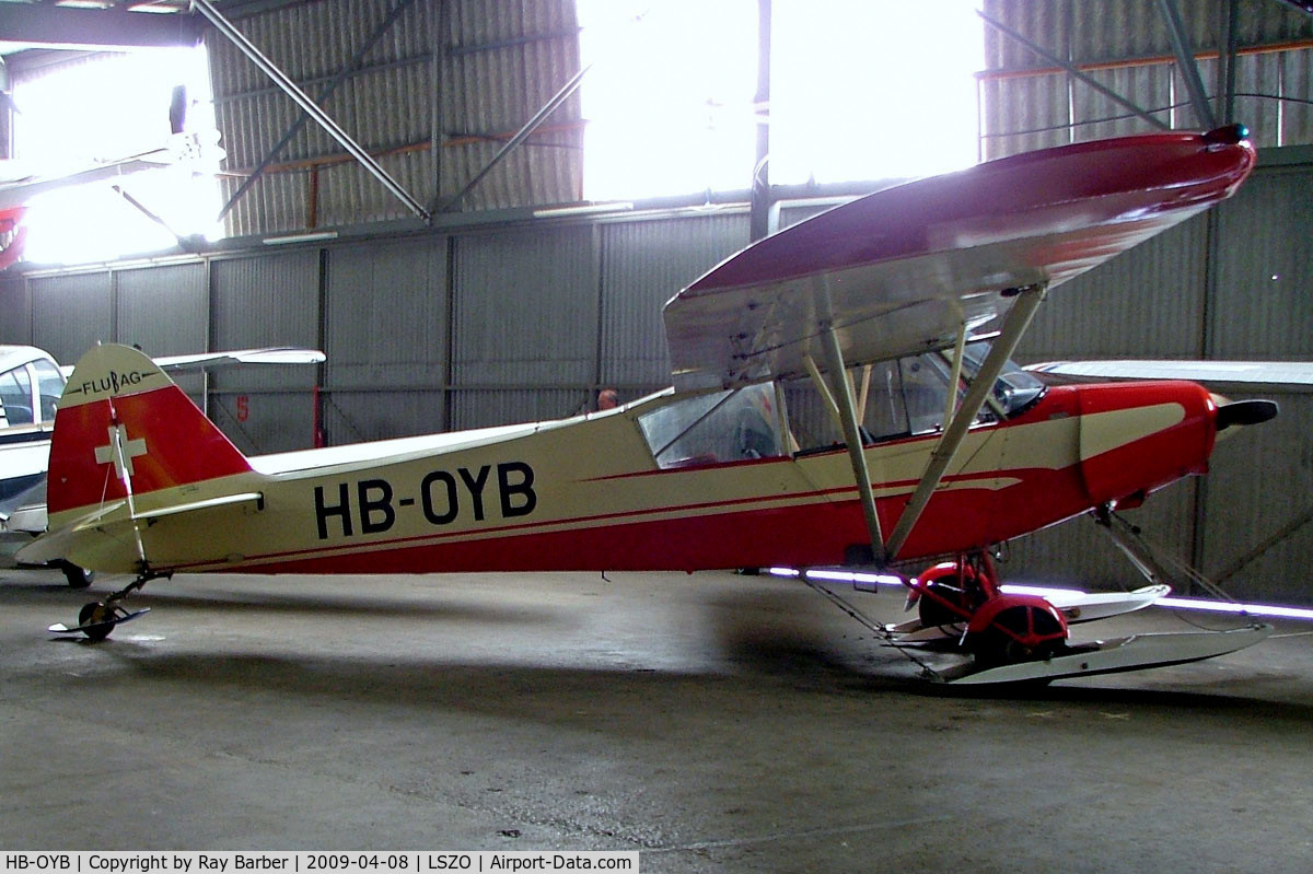 HB-OYB, 1952 Piper PA-18-150 Super Cub C/N 18-1192, Piper PA-18-125 Super Cub [18-1192] Luzern/Beromunster~HB 08/04/2009