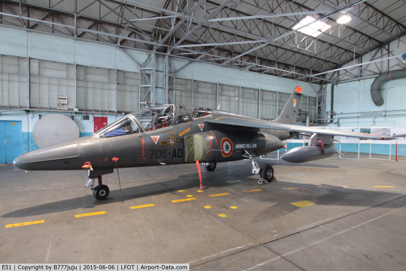 E51, Dassault-Dornier Alpha Jet E C/N E51, at Tours