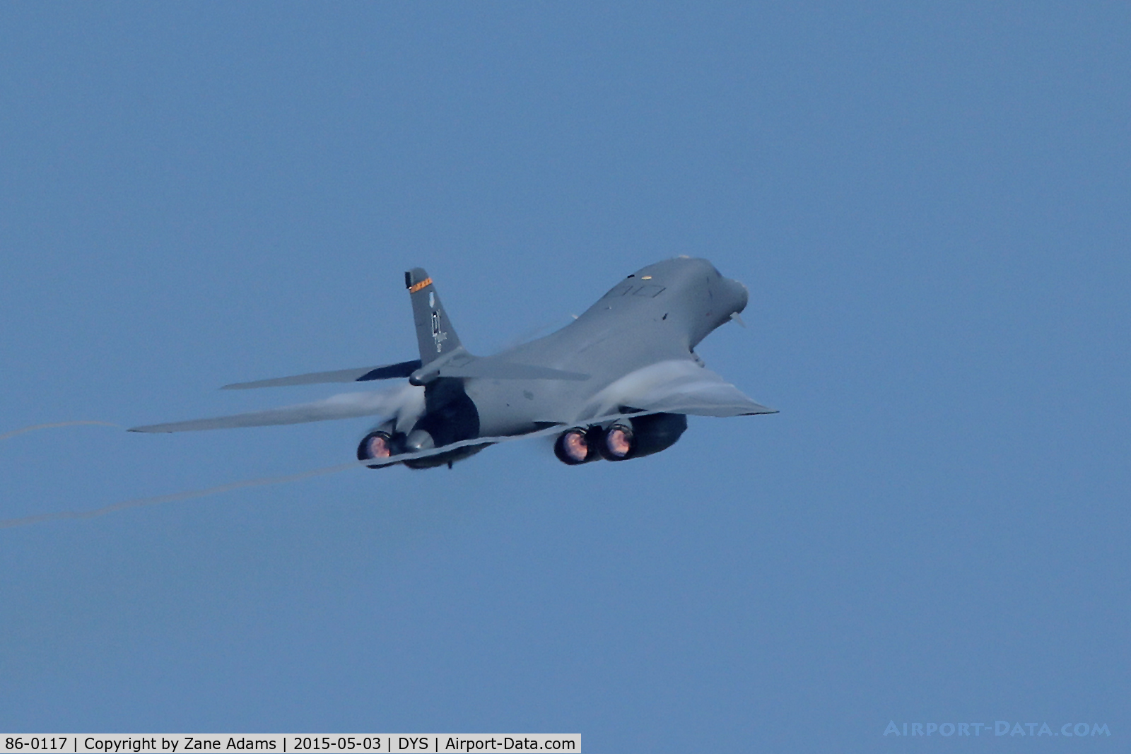 86-0117, 1986 Rockwell B-1B Lancer C/N 77, At the 2015 Big Country Airshow - Dyess AFB, Texas