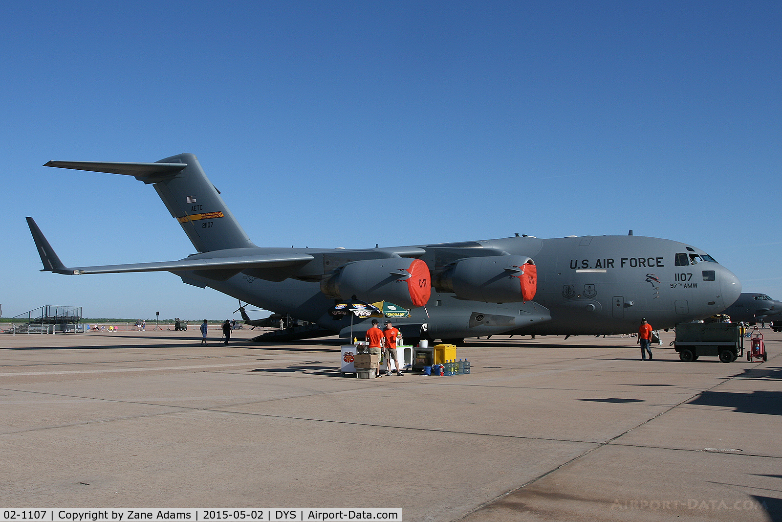 02-1107, 2002 Boeing C-17A Globemaster III C/N P-107, At the 2015 Big Country Airshow - Dyess AFB, Texas