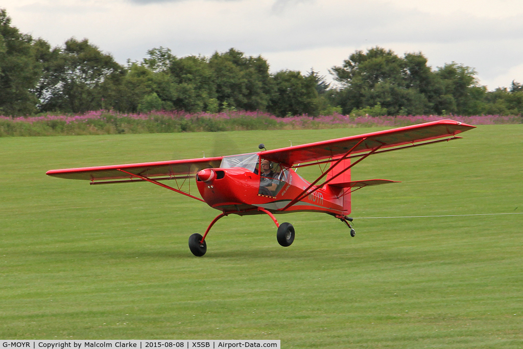 G-MOYR, 2013 Aeropro Eurofox 912(S) C/N LAA 376-15172, Aeropro Eurofox 912(S) on towing duties at Sutton Bank, N Yorks, August 8th 2015.