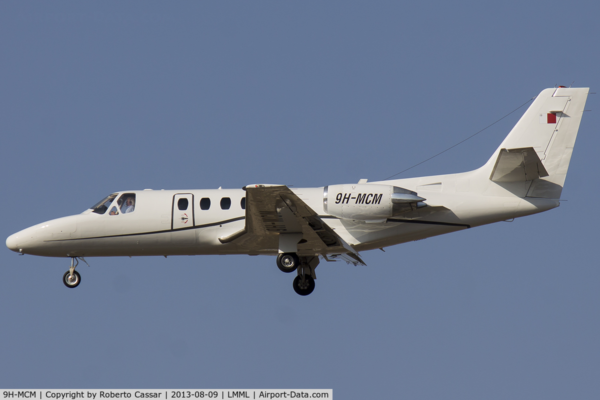 9H-MCM, 1985 Cessna S550 Citation IIS C/N S550-0028, Runway 31