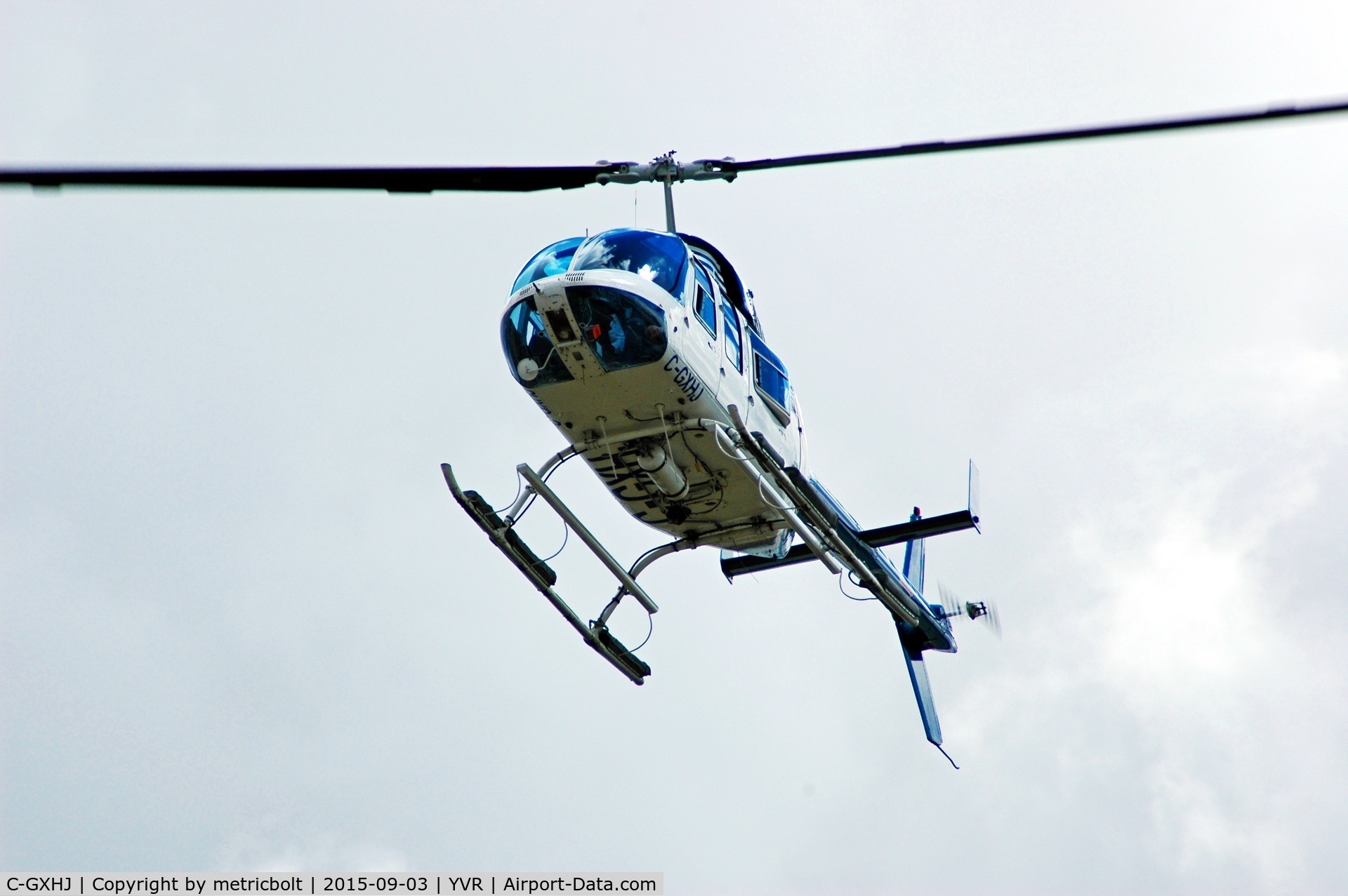 C-GXHJ, 1982 Bell 206L-1 LongRanger II C/N 45741, At YVR