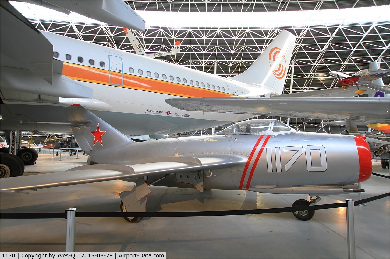 1170, Mikoyan-Gurevich MiG-15bis C/N 713001, Mikoyan-Gurevich MiG-15, Preserved at Aeroscopia Museum, Toulouse-Blagnac
