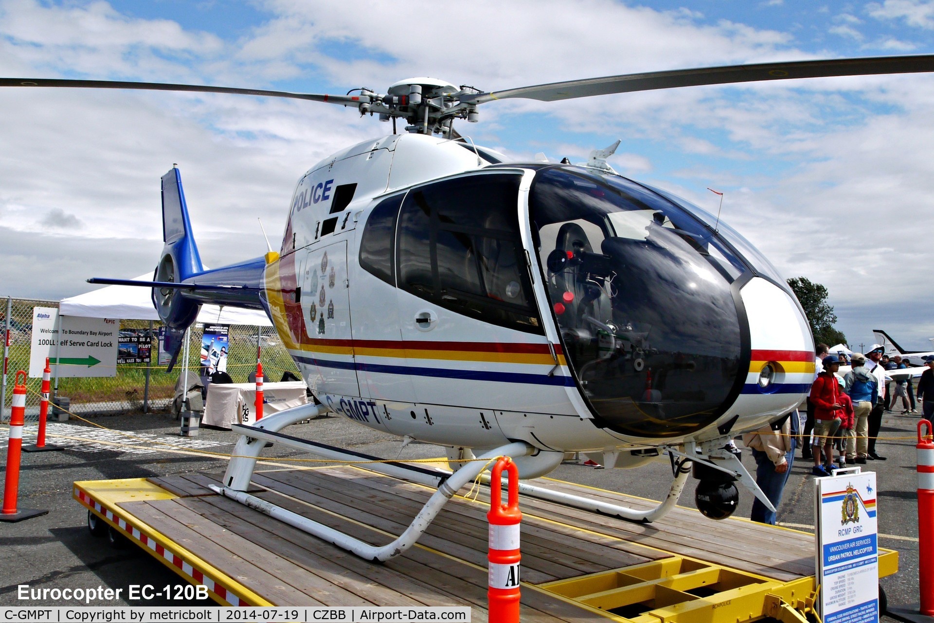 C-GMPT, 2003 Eurocopter EC-120B Colibri C/N 1355, Boundary Bay Airshow 2014