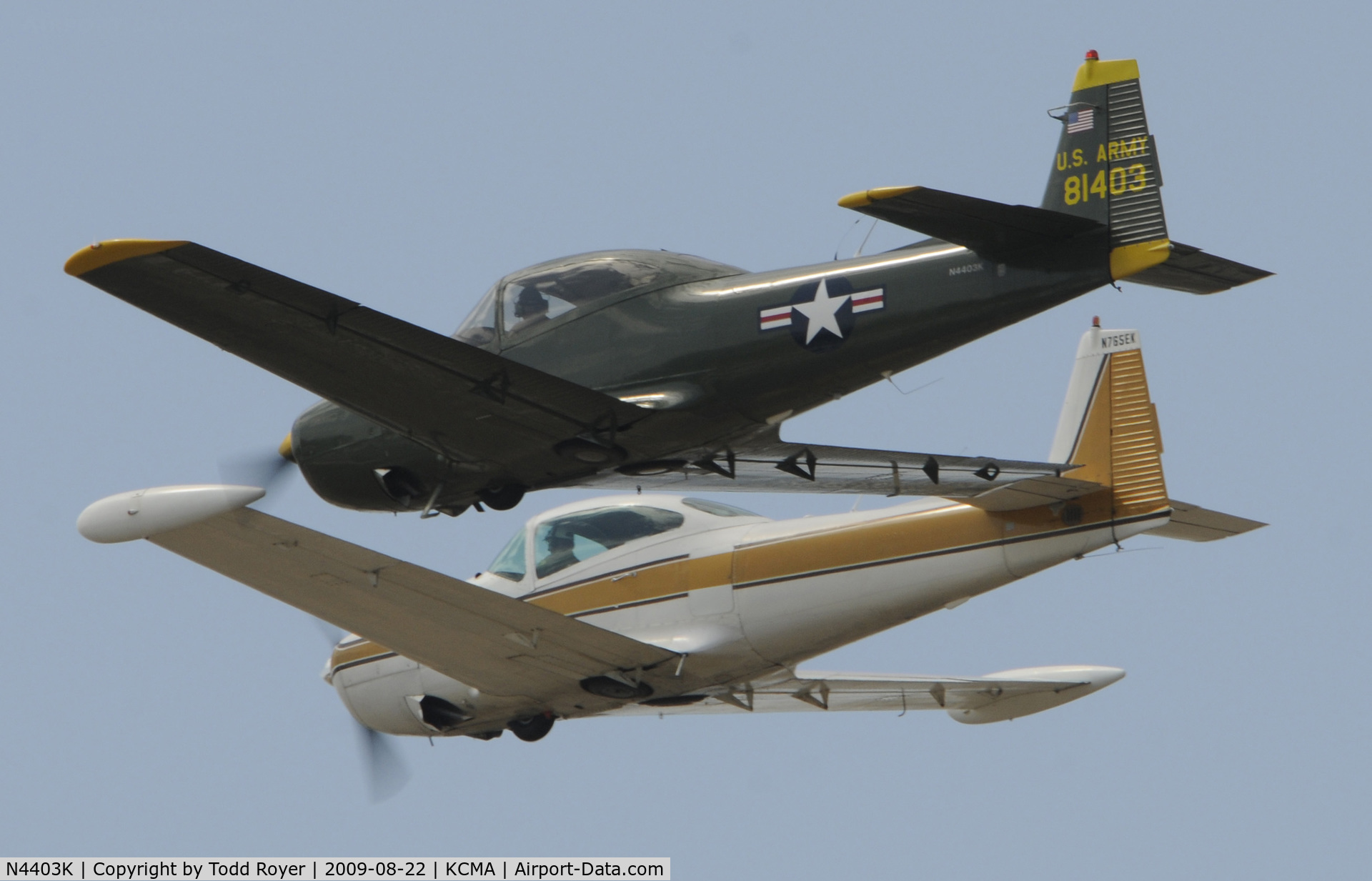 N4403K, 1948 Ryan Navion C/N NAV-4-1403, CAMARILLO AIR SHOW 2009