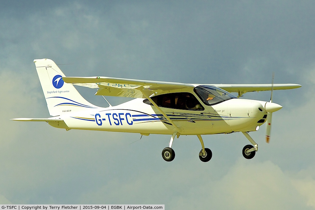 G-TSFC, 2015 Tecnam P-2008JC C/N 1047, at 2015 LAA Rally at Sywell