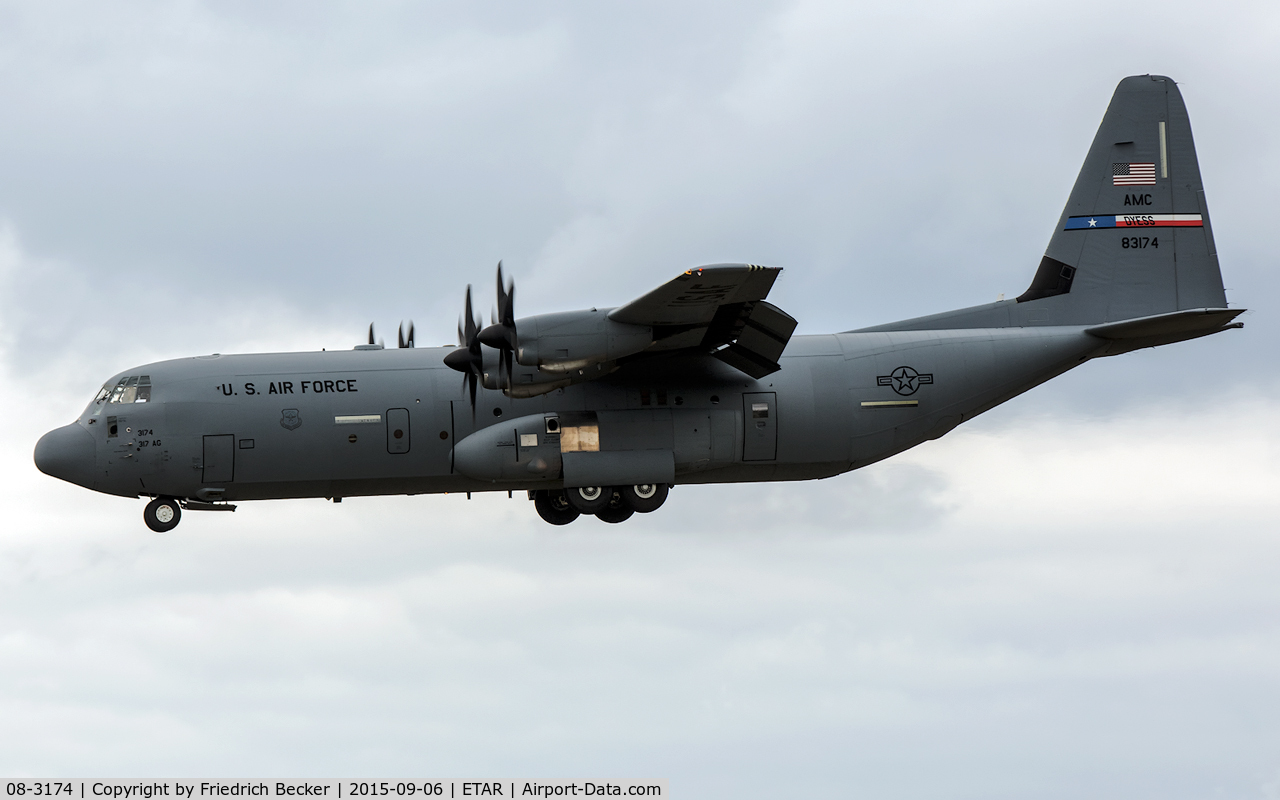 08-3174, 2010 Lockheed Martin C-130J-30 Super Hercules C/N 382-5648, on final RW26