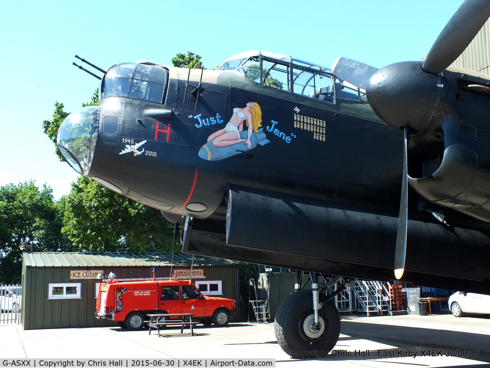 G-ASXX, 1945 Avro 683 Lancaster B7 C/N Not found NX611, at the Lincolnshire Aviation Heritage Centre, RAF East Kirkby