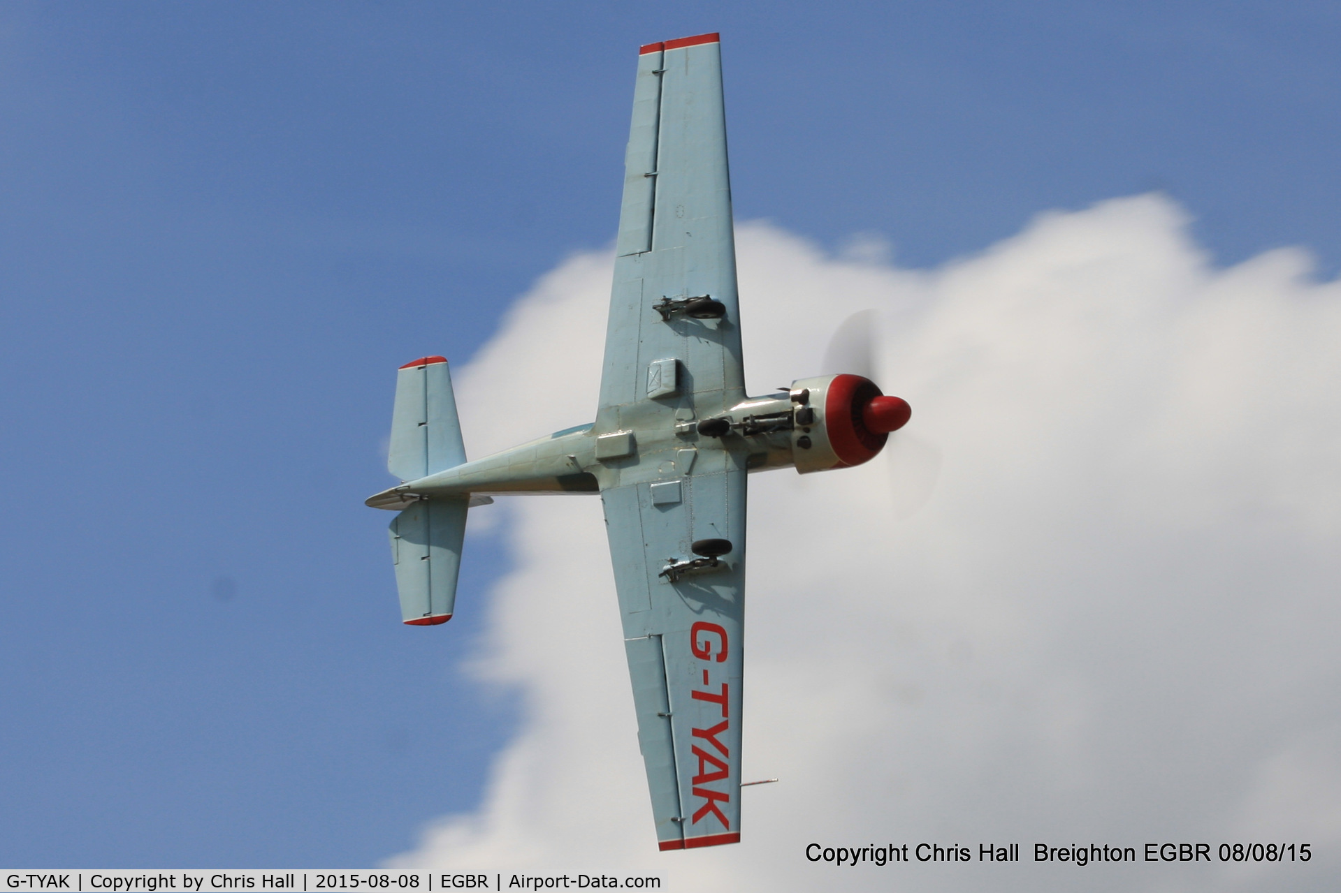 G-TYAK, 1989 Bacau Yak-52 C/N 899907, at Breighton