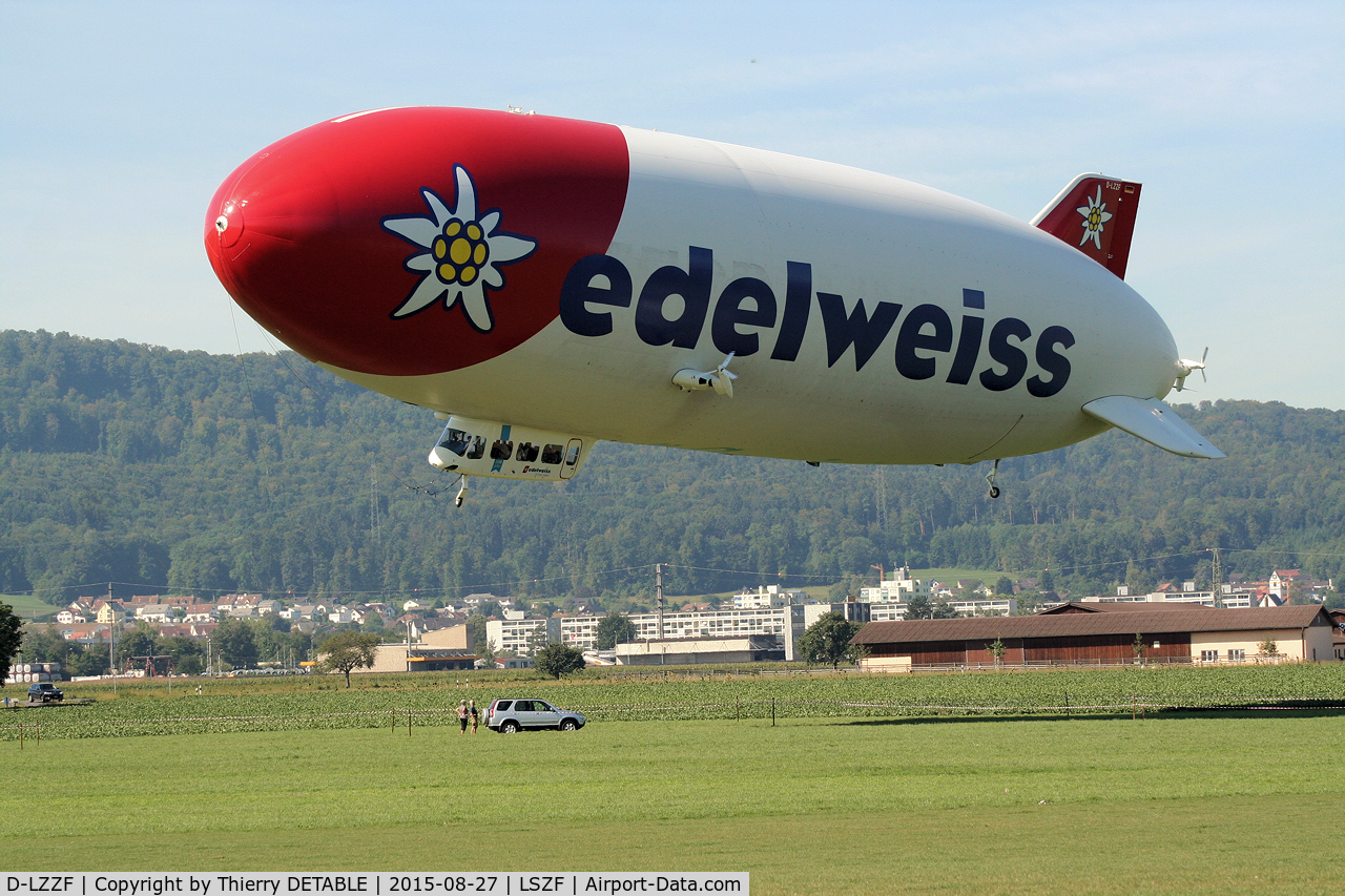D-LZZF, 1998 Zeppelin NT07 C/N 3, Landing at Birrfeld