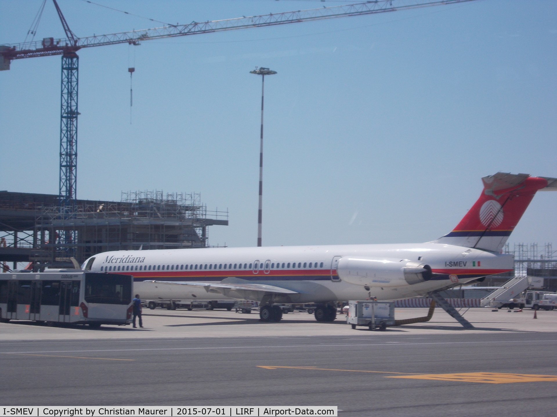 I-SMEV, 1988 McDonnell Douglas MD-82 (DC-9-82) C/N 49669, MD-82 At Rome