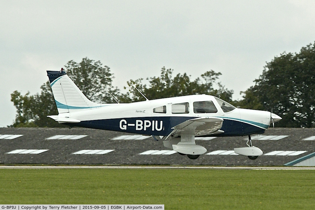 G-BPIU, 1979 Piper PA-28-161 Cherokee Warrior II C/N 28-7916303, At 2015 LAA Rally at Sywell