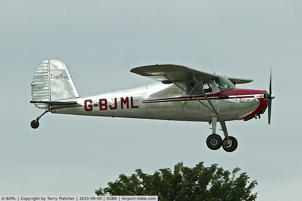 G-BJML, 1946 Cessna 120 C/N 10766, At 2015 LAA Rally at Sywell