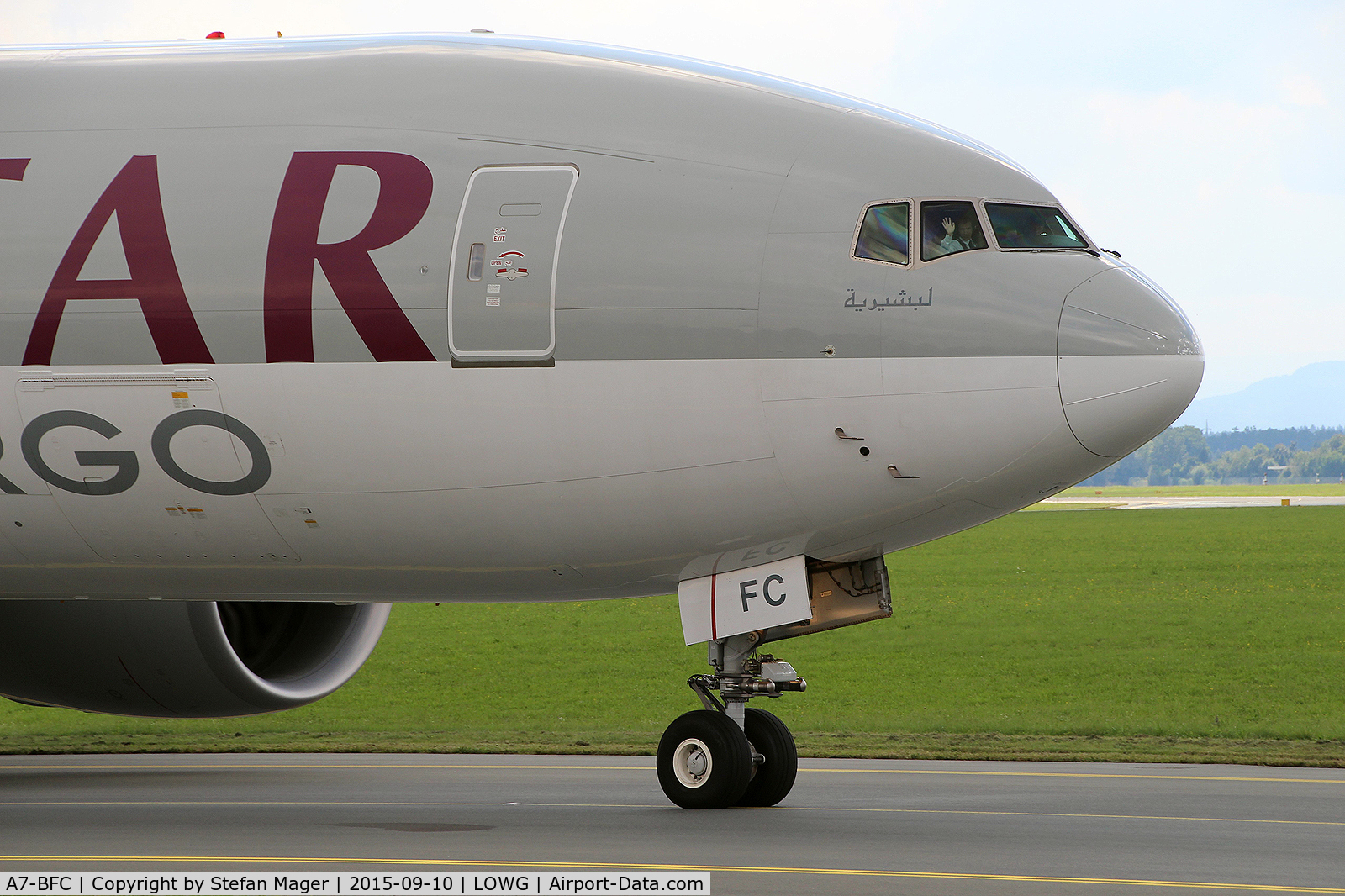 A7-BFC, 2011 Boeing 777-FDZ C/N 36099, Qatar Cargo B.777-FDZ @ GRZ
Nice Crew...