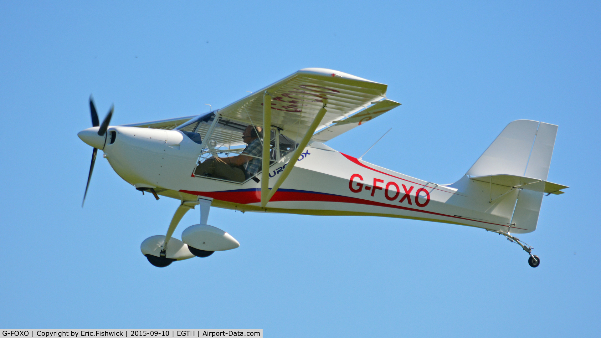 G-FOXO, 2014 Aeropro Eurofox 912(S) C/N LAA 376-15165, 41. G-FOXO departing The Shuttleworth Collection, Old Warden.