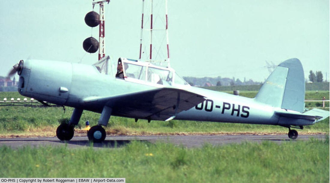 OO-PHS, De Havilland Canada DHC-1 Chipmunk T.10 C/N CCF.19, Mid 1960's.