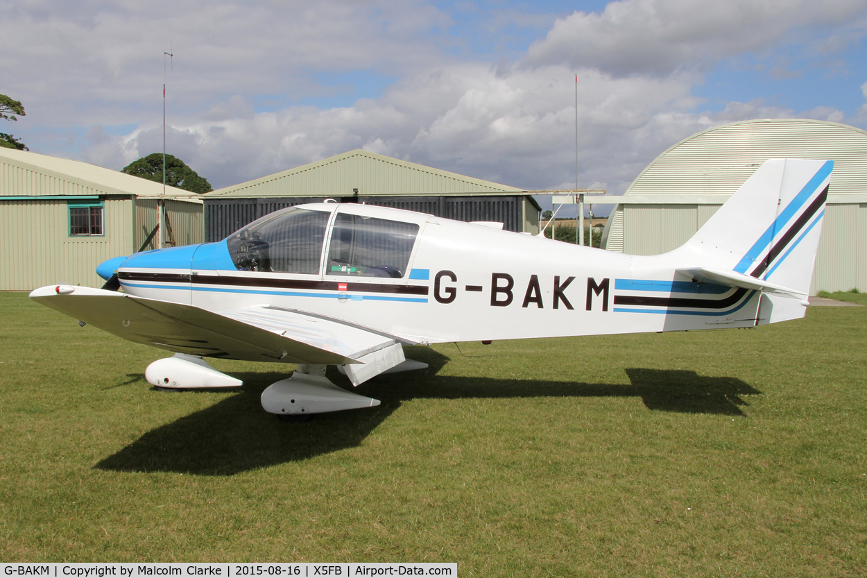 G-BAKM, 1972 Robin DR-400-140 Major C/N 755, Robin DR-400-140 Major, Fishburn Airfield, August 16th 2015.